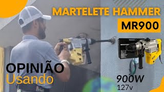 Vale a pena comprar Furadeira Martelete de Impacto Hammer MR 900  Em uso Ao Vivo  Preview 900w [upl. by Piero19]