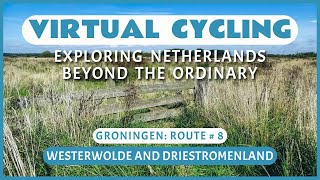 Virtuele fietstocht door Westerwolde en het Driestromenland  Fietsroutes in beeld [upl. by Acina]