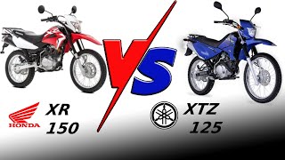 YAMAHA XTZ125 VS HONDA XR150 [upl. by Ikcir]