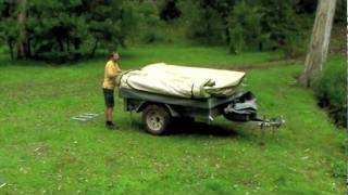 Gordigear Savannah  One Person Camper Trailer Tent Setup [upl. by Aidile]