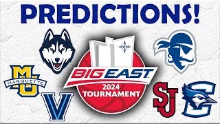 BIG EAST TOURNAMENT PREDICTIONS [upl. by Kcirrag528]