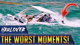 THE WORST BOAT FAILS EVER FILMED AT HAULOVER INLET BOAT SINKING  WAVY BOATS [upl. by Dlareme325]