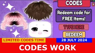 CODES UPD 1 Collect for UGC ROBLOX  JULY 28 2024 [upl. by Meelas]