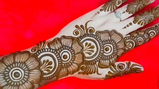 Latest simple arabic backhand mehndi design  simple mehndi design  mehndi designmehandi  mehndi [upl. by Ysus]