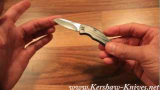 Kershaw Little Lockback Grey Knife 5300GRY  Video Demo [upl. by Annette]