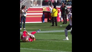 Isaac Guerendo catches for a 27yard Gain vs Chicago Bears [upl. by Ylim83]