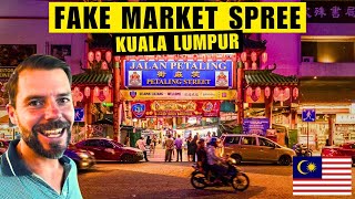 PETALING STREET Crazy Market Spree in KUALA LUMPUR 🇲🇾 Chinatown [upl. by Ecnadnac]