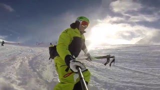 The progression of a beginner skier in a week TIGNES 2016 [upl. by Fitts]