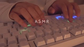 Cozy ASMR 3h typing on ceramic  5 different keyboards ☁️✨ [upl. by Joliet]