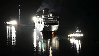 NZ Interislander Ferry “Aratere” Refloated [upl. by Kerekes]