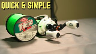 Ultimate Guide How To Spool Up A Baitcaster [upl. by Nageam]