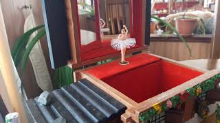 Funcionamiento Caja Musical Joyero Madera con Bailarina  Retro Vintage [upl. by Buschi230]