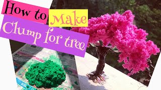 how to make clump for trees and diorama [upl. by Monica]