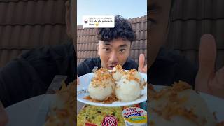 Trying Polish Food 🇵🇱🥠🥫 poland pierogi borscht smietana eatingshowasmr trending [upl. by Nauwaj924]