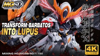 MAD Customize build Barbatos to BarbatosLupusUsing SDHGMGSD1100 to Make One Barbatos Lupus [upl. by Aivital553]