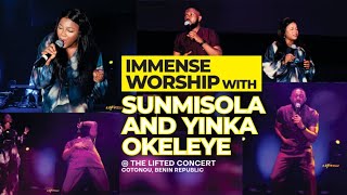 35 minutes with SUNMISOLA and YINKA OKELEYE theliftedconcert In Benin Republic [upl. by Akyssej]