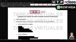 📝 Semana 09  Tema 01 Tarea  Ejemplos de cuentas del Plan Contable General Empresarial [upl. by Berkshire651]