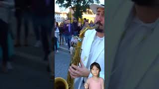 Lambadda Street Sax Performance By Daniele Vitale Sax a very spectacular appearance saxophone [upl. by Fillender]