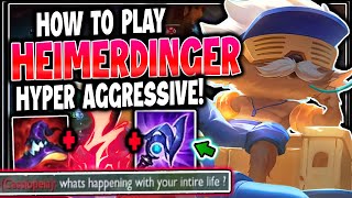 How To Play Heimerdinger HYPER AGGRESSIVE In The Midlane  Season 11  League of Legends [upl. by Budworth]