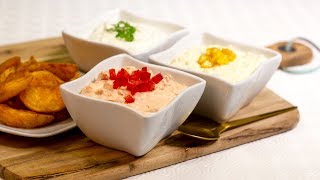 3 schnelle DIPS für RACLETTE und FONDUE [upl. by Atidnan]