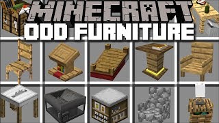 Minecraft ODD FURNITURE MOD  PLACE OFF FURNITURE AROUND YOUR HOUSE  Minecraft [upl. by Annael361]