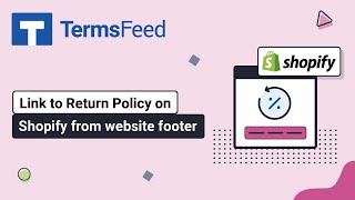 Link to Return Refund Policy on Shopify from website footer [upl. by Nylirrej]