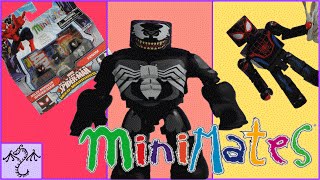 Marvel Minimates Venom amp Miles Morales SpiderMan Review [upl. by Asa826]