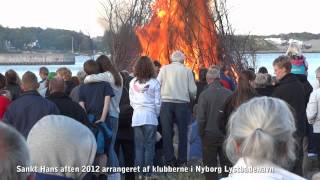 2012 Sankt Hans bål i Nyborg lystbådehavn [upl. by Kally]