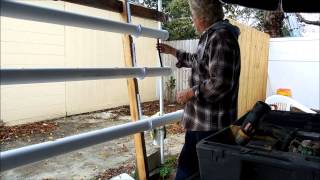 Hydroponic Garden with three inch pipe Feb 27 2014 [upl. by Greenberg]