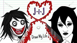 JEFF  JANE THE KILLER 💘🔪 VALENTINE´S DAY Draw My Life  Creepypasta special love story [upl. by Chenay524]