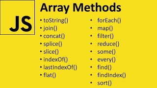 Array Methods in JavaScript  17 Useful Methods [upl. by Kerad]