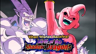 PHY KID BUU SEZA VS OMEGA SHENRON IN BIRTH OF SHADOW DRAGONS EVENT DBZ DOKKAN BATTLE [upl. by Doy493]