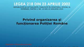 Legea 2182002 Cap I Dispozitii generale [upl. by Naillig]