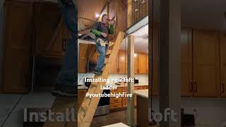 Installing New Loft Ladder carpenter carpentry construction youtube youtubeshorts [upl. by Tri733]