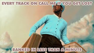 Every Track on CALL ME IF YOU GET LOST Ranked shorts [upl. by Atikal]