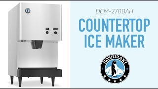 Hoshizaki DCM270BAH Countertop Cube Ice Dispenser [upl. by Airdnahs]