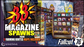 33 Magazine Locations over 3 Farming Runs  Fallout 76 Magazine Farming  Maps Included  LITerally [upl. by Sloan]