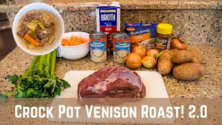 Crock Pot Venison Roast The Easiest Recipe Ever [upl. by Naitirb]