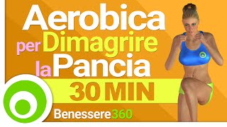 Esercizi Cardio per Dimagrire la Pancia  30 Minuti [upl. by Einnek]