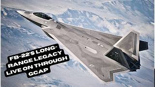 Could the Secret US Aircraft FB22’s LongRange Legacy Live on Through GCAP [upl. by Cherrita]