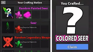 Crafting a COLORED SEER MM2 [upl. by Eenert]