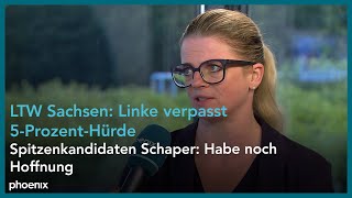 SachsenWahl Susanne Schaper Die Linke zu den Verlusten ihrer Partei  01092024 [upl. by Neram]