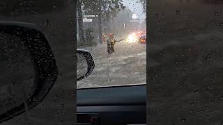 Trapped in Floodwaters Driver Begins Filming Rescue [upl. by Killion241]