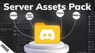 Free Discord Server Making Assets Pack 50 Elements [upl. by Eerot]