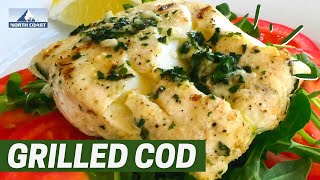 Easy Grilled Cod Fish Recipe  North Coast Seafoods [upl. by Wade922]