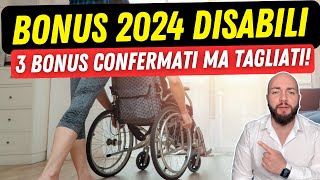 BONUS DISABILI 2024 INPS 3 bonus confermati per il nuovo anno [upl. by Odanref]