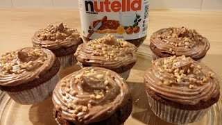 Nutellamuffins mit NutellaKern und NutellaFrosting [upl. by Nospmis771]