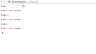 How to validate the array input field [upl. by Reed739]