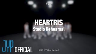 NiziU「HEARTRIS」Studio Rehearsal 2023 MBC Music Festival [upl. by Notnyw]