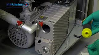 Sciex 4500  How to change the oil filter of a MS40 pump [upl. by Punke]